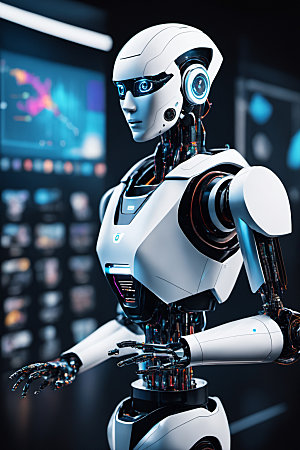 AI机器人人工智能质感模型
