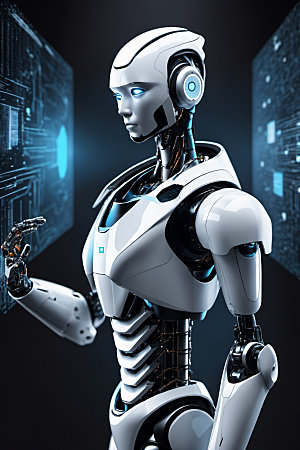 AI机器人立体智慧模型
