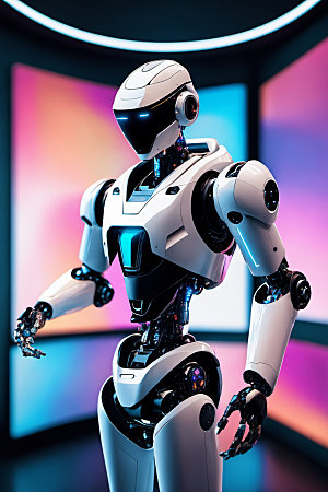 AI机器人质感3D模型
