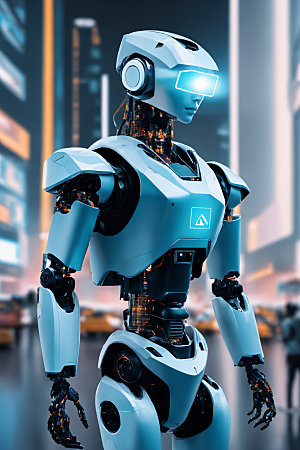 AI机器人科技科幻模型