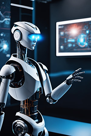 AI机器人立体科技模型