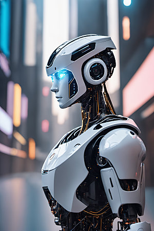 AI机器人智慧科技模型