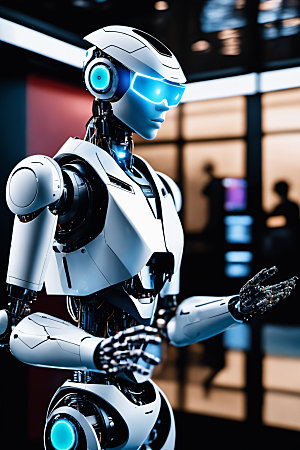 AI机器人未来智慧模型