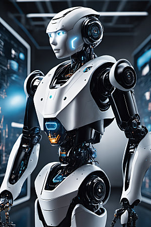 AI机器人质感科技模型