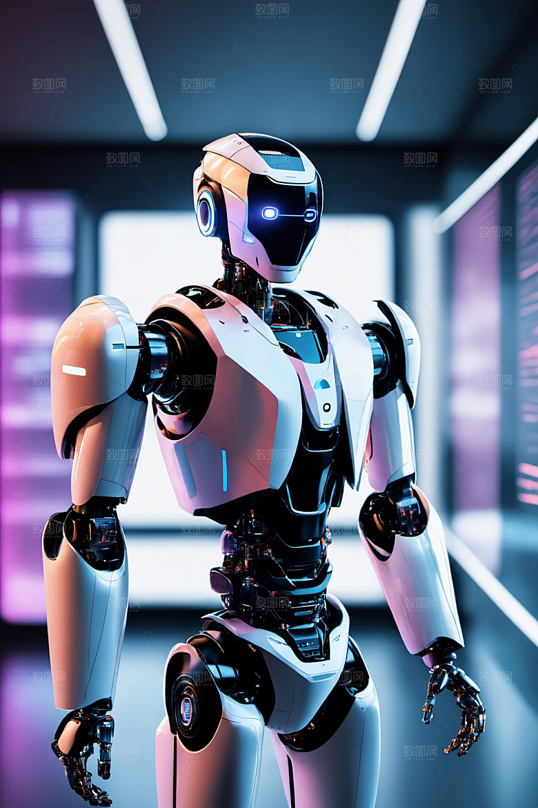 AI机器人人工智能3D模型