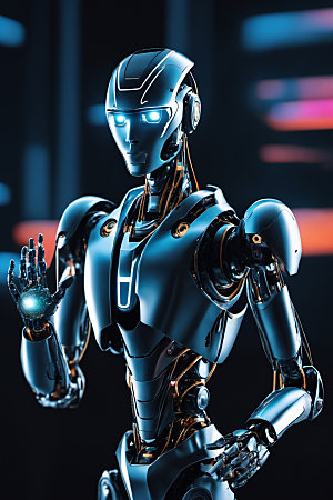 AI机器人智慧未来模型