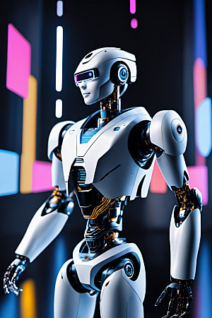 AI机器人智慧科技模型