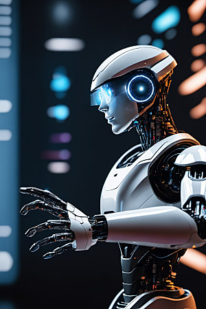 AI机器人未来智慧模型