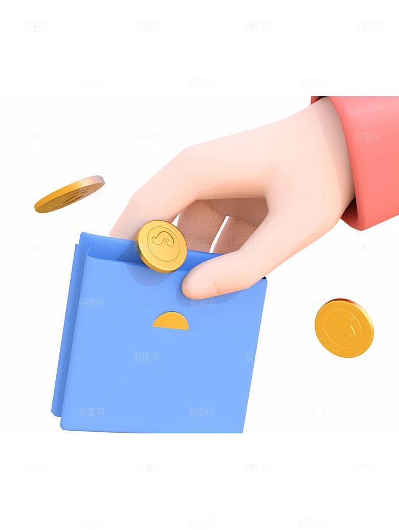 电商手势活动高清C4D模型