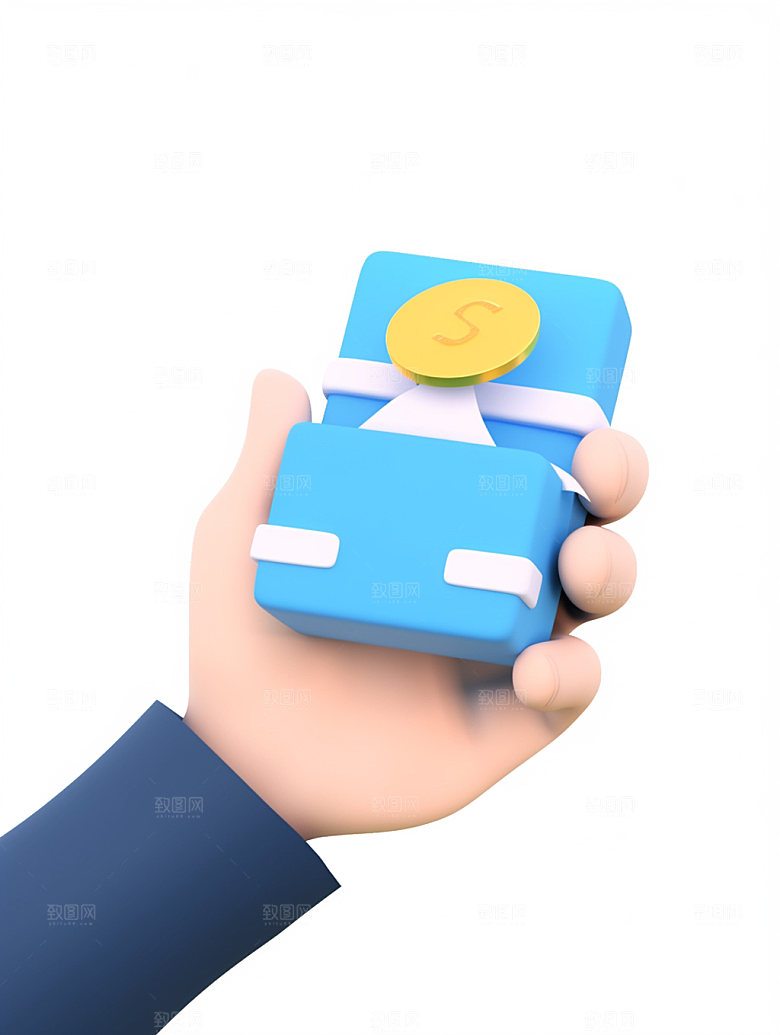电商手势活动高清C4D模型