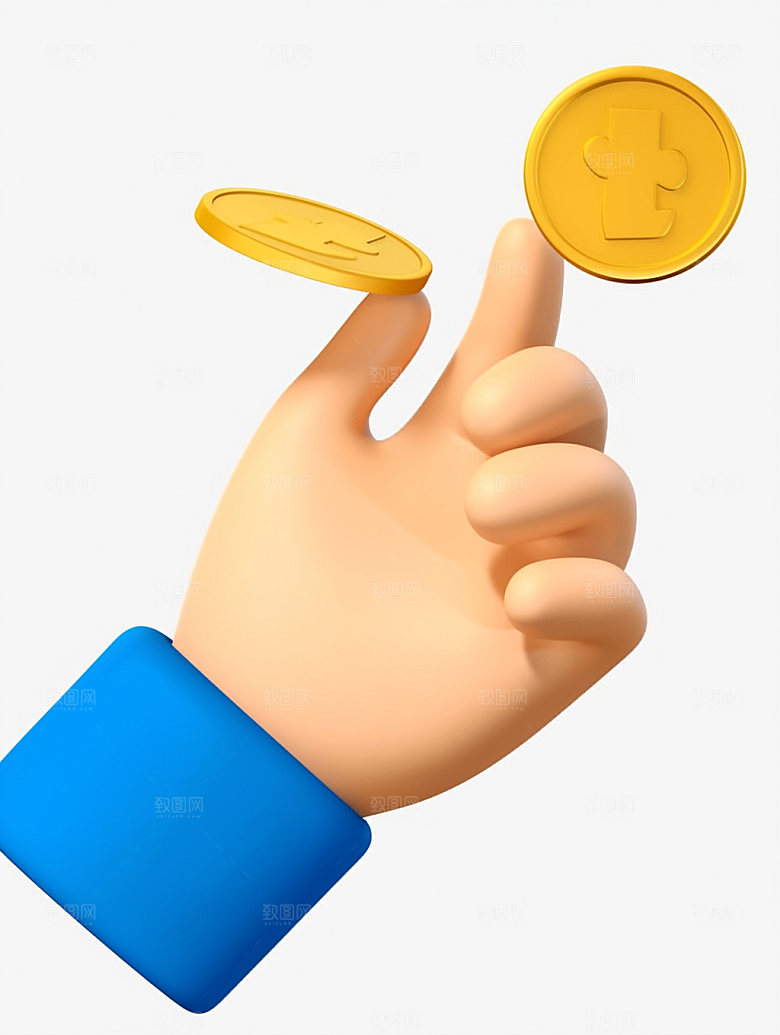 电商手势高清平台C4D模型