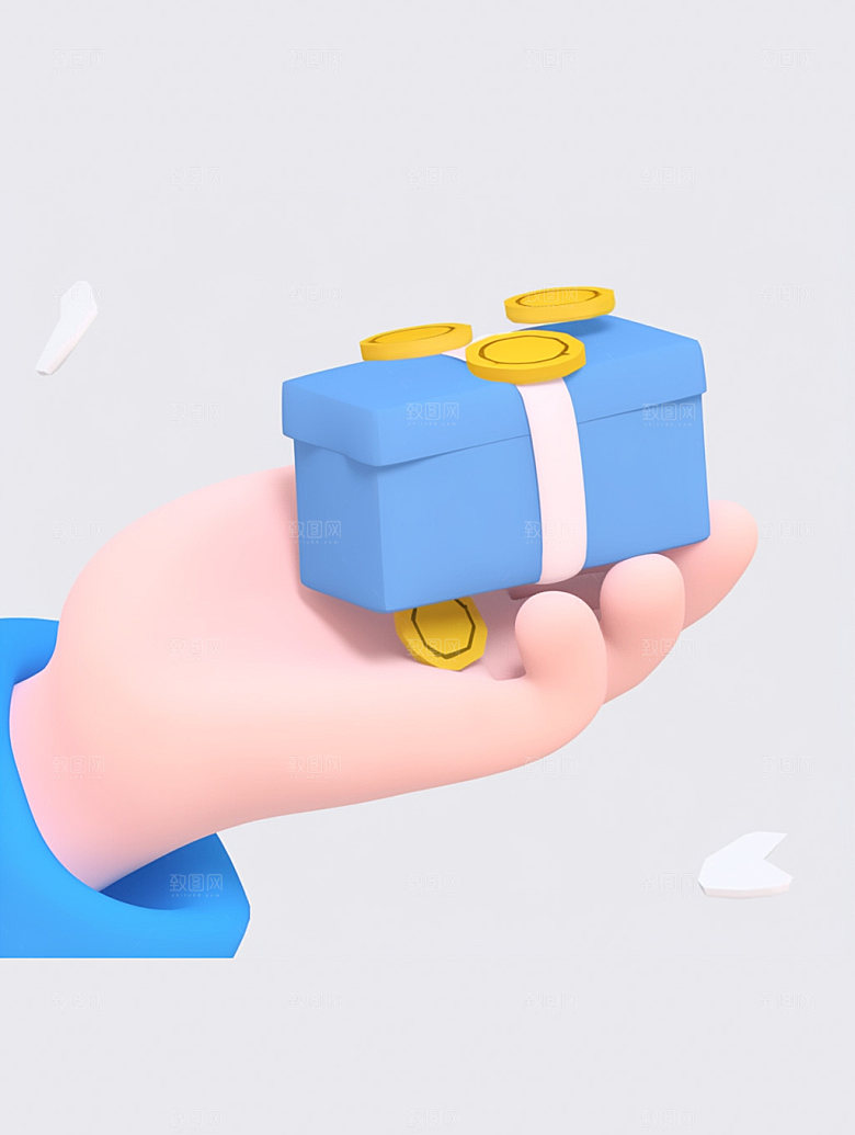 电商手势3D立体C4D模型