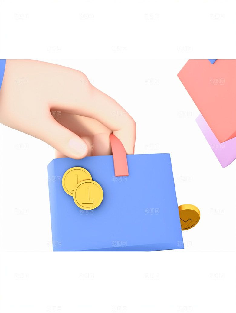 电商手势高清促销C4D模型