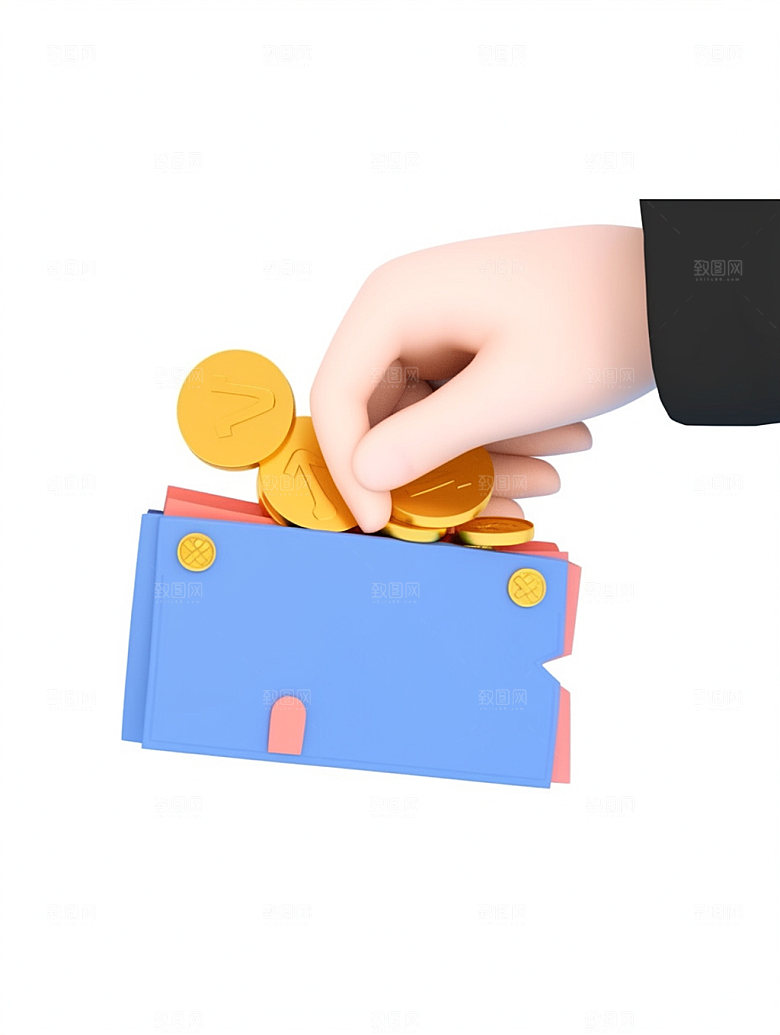 电商手势平台消费C4D模型