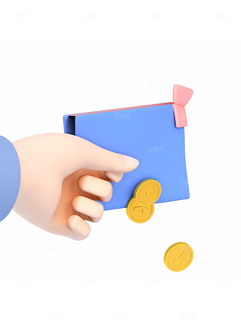 电商手势3D消费C4D模型