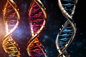 DNA结构科技基因模型