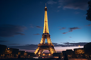 埃菲尔铁塔地标巴黎摄影图