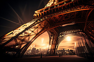 埃菲尔铁塔高清巴黎摄影图