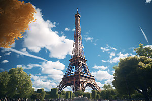 埃菲尔铁塔建筑法国摄影图