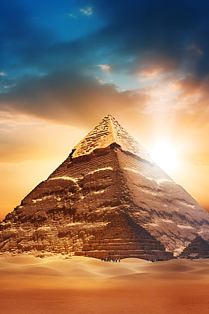 埃及旅游境外旅游金字塔摄影图