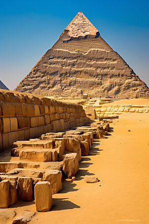 埃及旅游金字塔撒哈拉摄影图