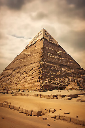 埃及旅游开罗金字塔摄影图