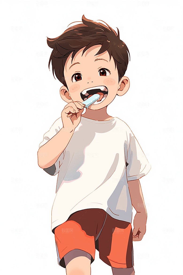 爱牙日医护牙齿插画