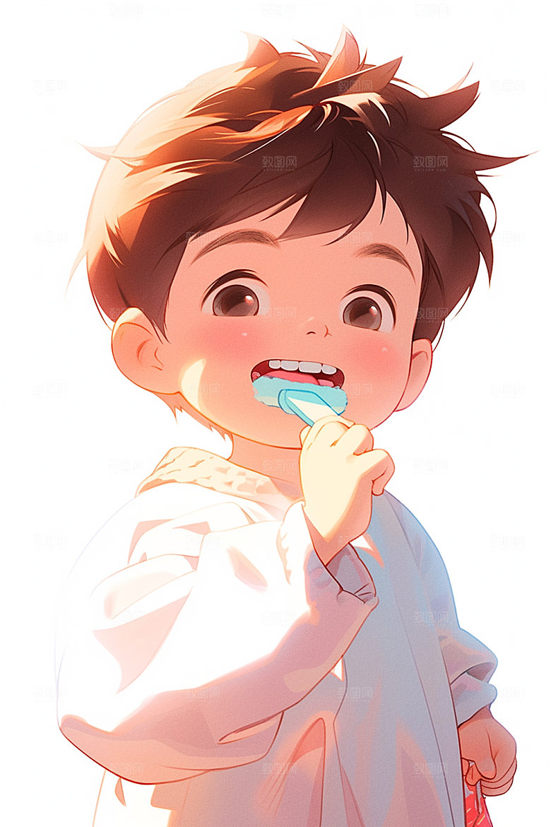 爱牙日宣传保健插画