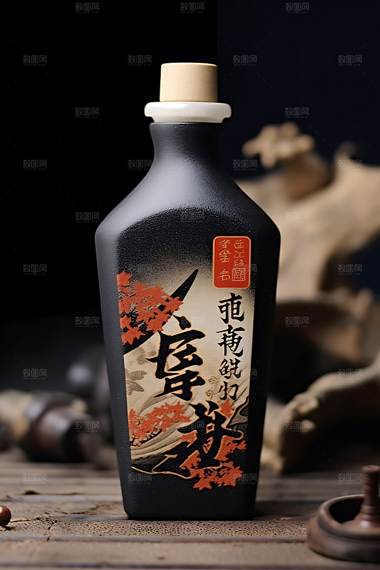 白酒模型3D效果图