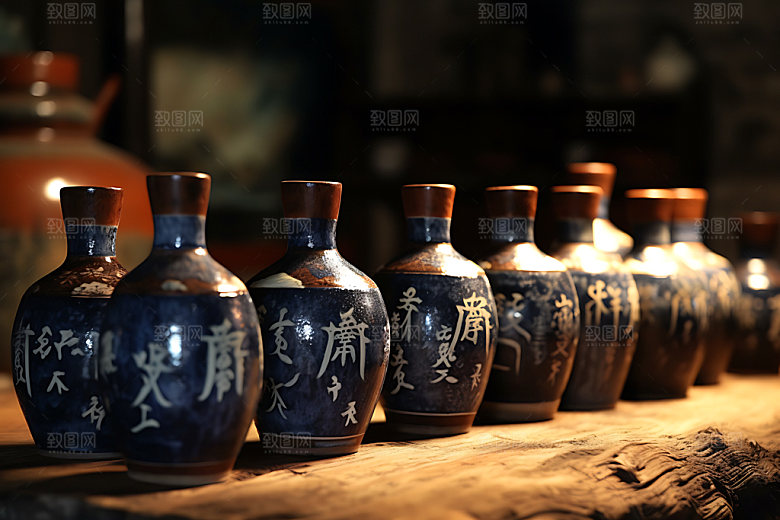 白酒高清模型效果图