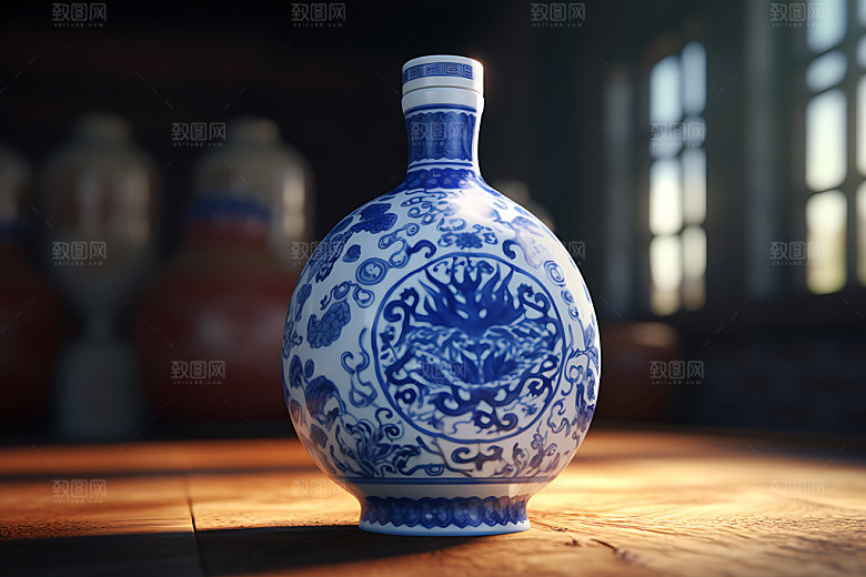 白酒高清3D效果图