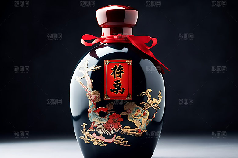 白酒酒瓶高清效果图