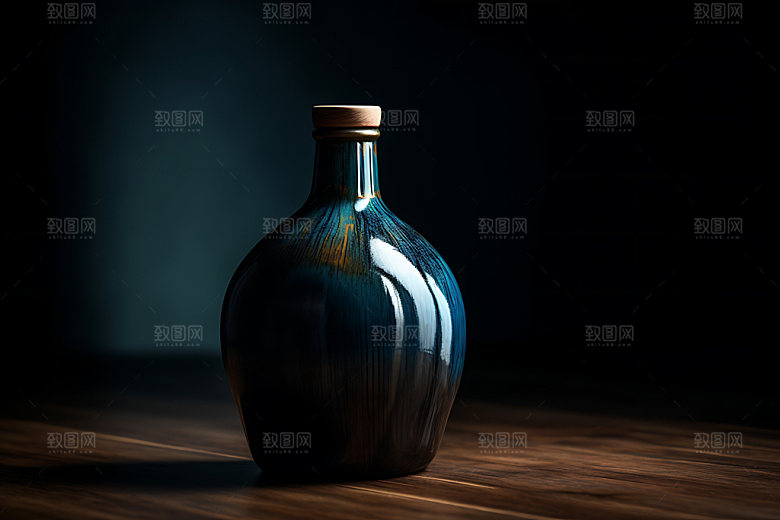 白酒高清模型效果图