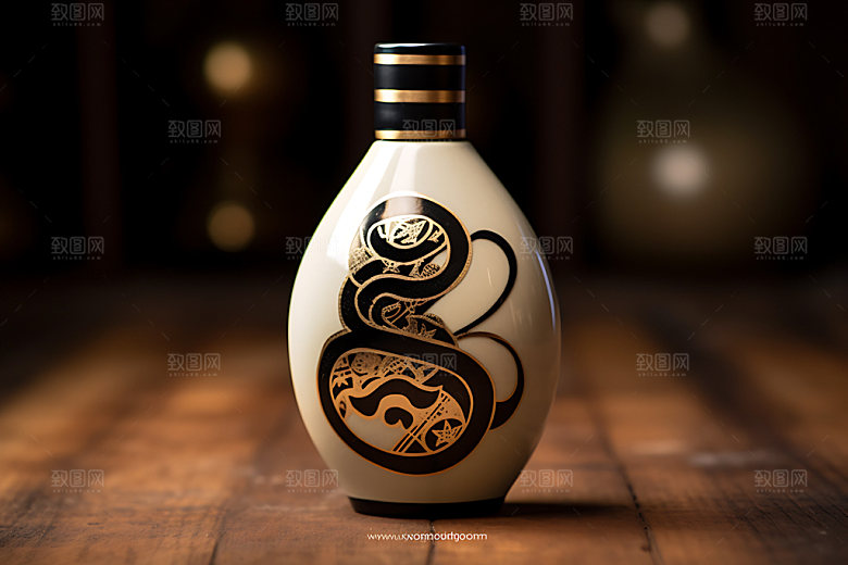 白酒3D模型效果图