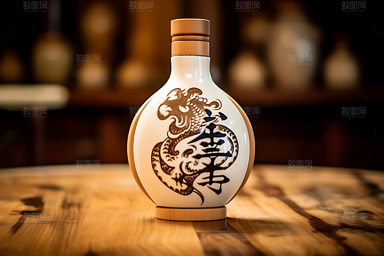 白酒黄酒3D效果图