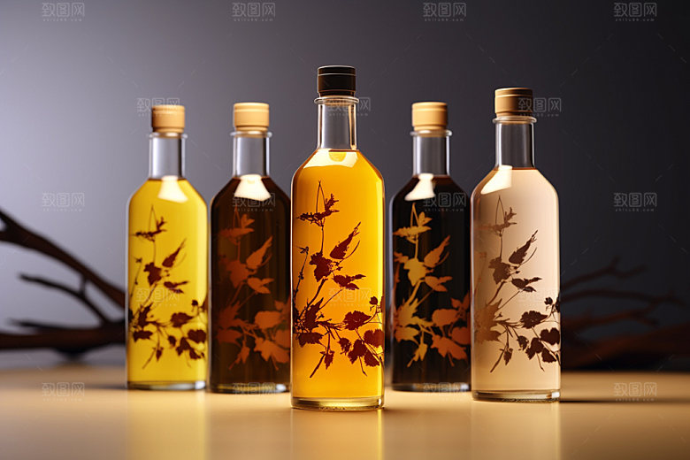 白酒酒瓶传统中式模型