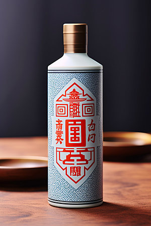 白酒酒瓶3D传统模型