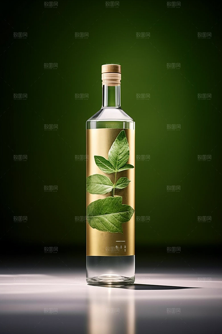 白酒酒瓶包装设计3D模型