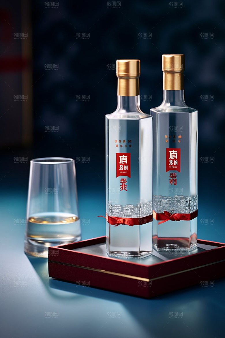 白酒酒瓶包装设计传统模型