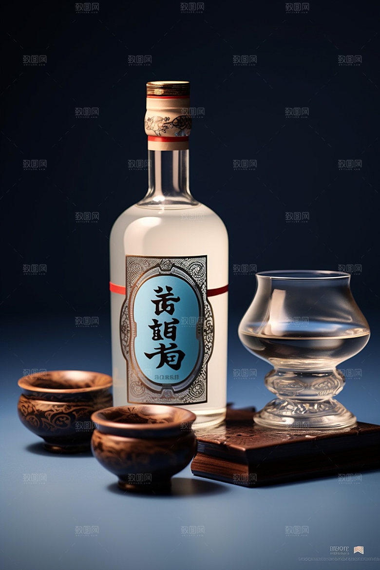 白酒酒瓶3D包装设计模型