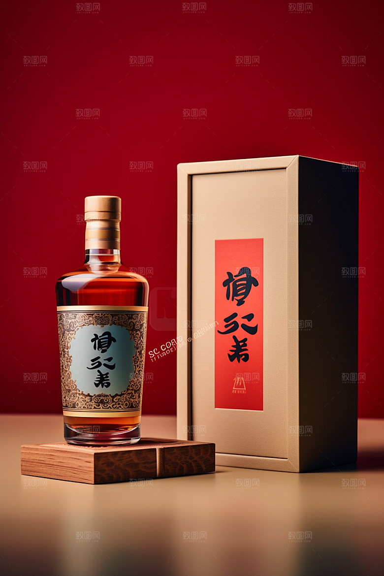 白酒酒瓶中式酒类模型
