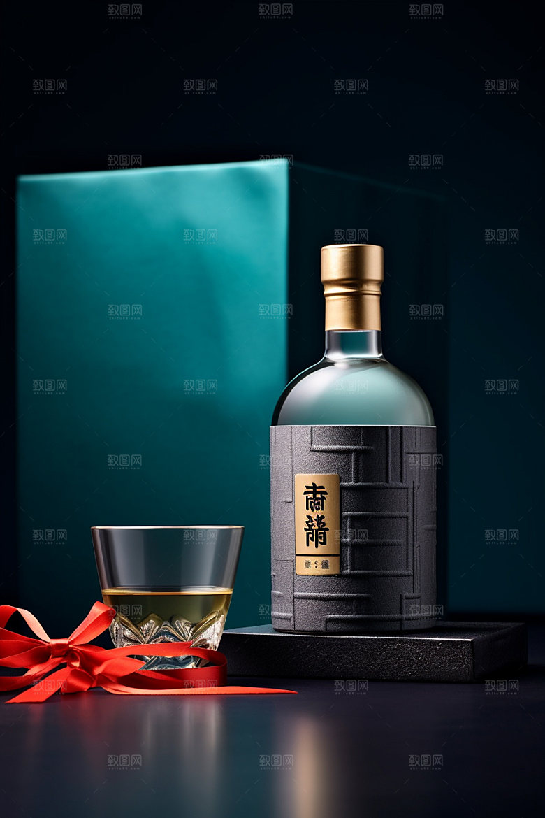 白酒酒瓶立体酒类模型