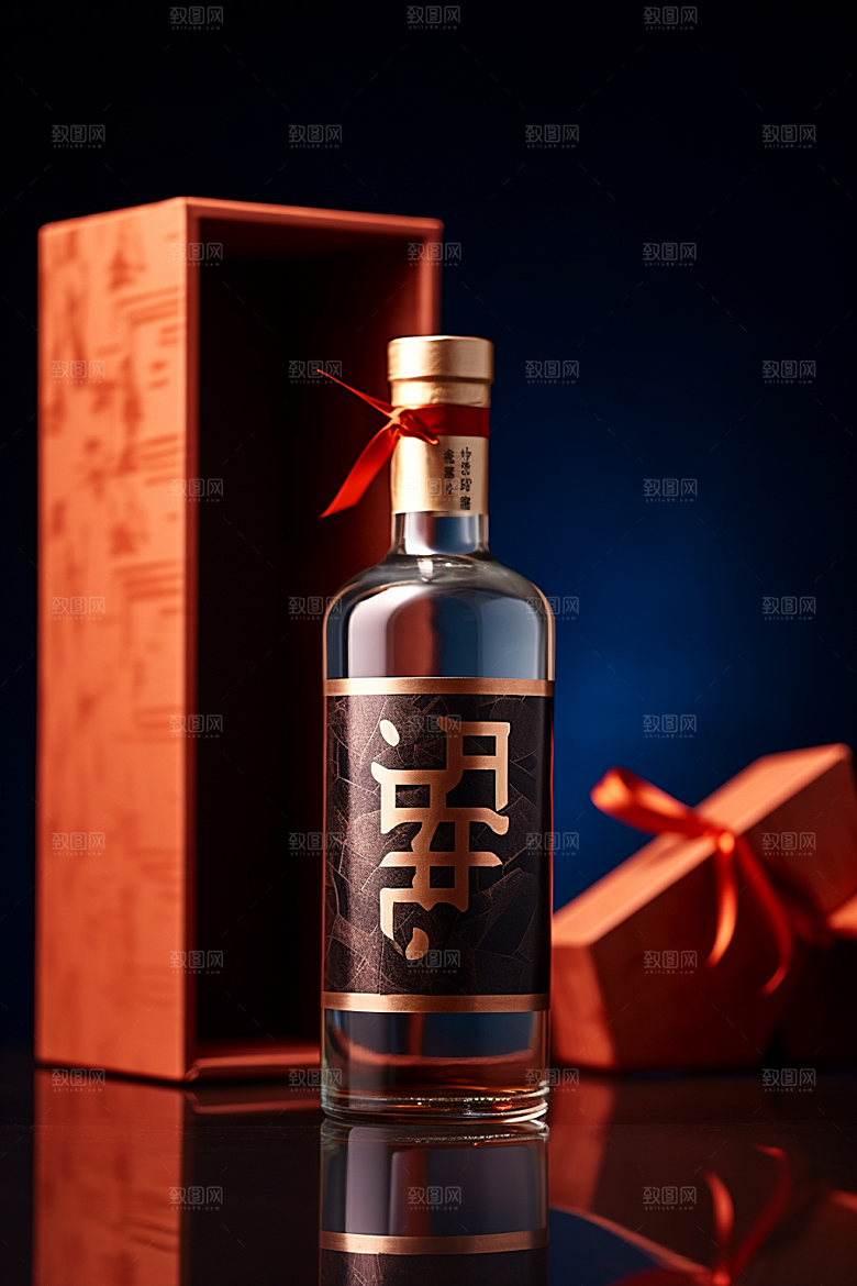 白酒酒瓶3D立体模型