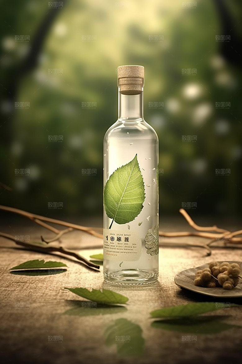 白酒酒瓶酒类立体模型