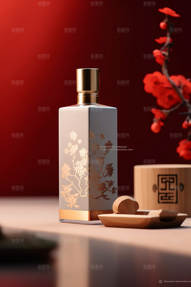 白酒酒瓶3D立体模型