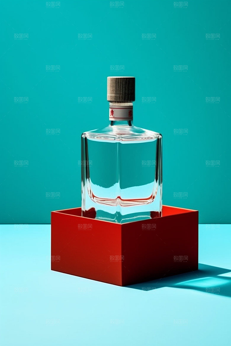 白酒酒瓶传统酒类模型