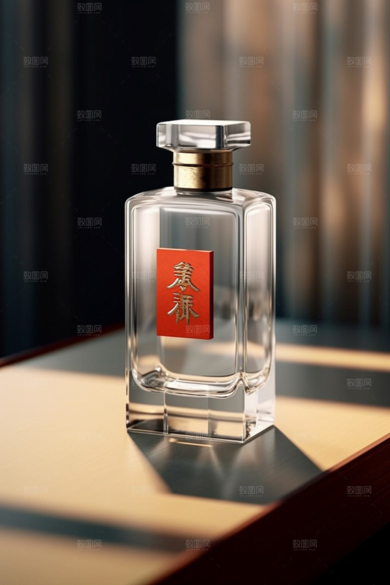 白酒酒瓶中国风酒类模型