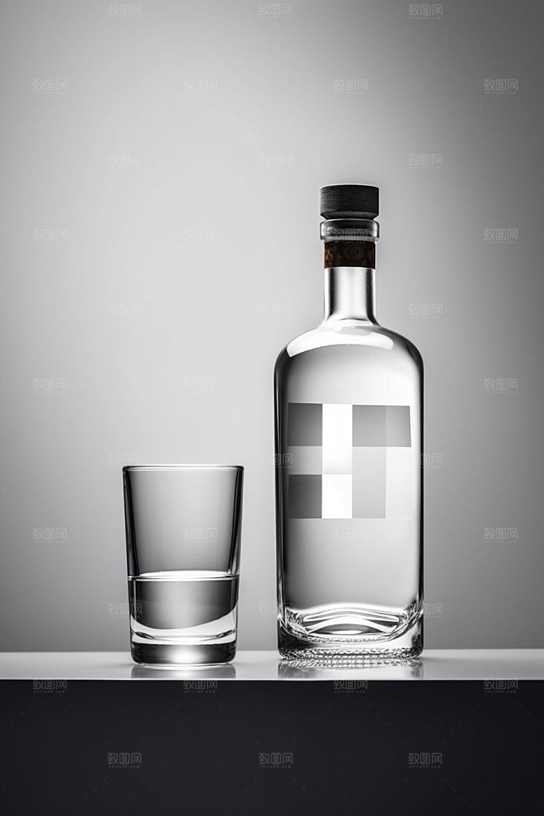 白酒酒瓶中式酒类模型