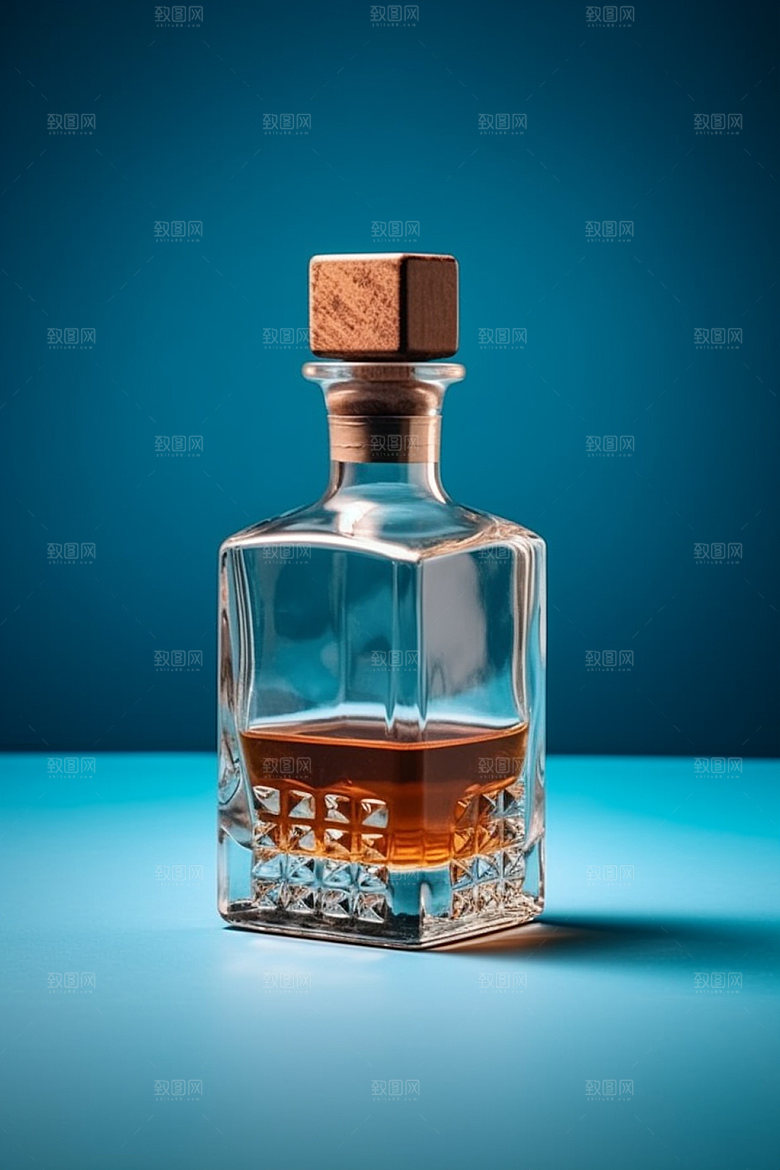 白酒酒瓶传统立体模型