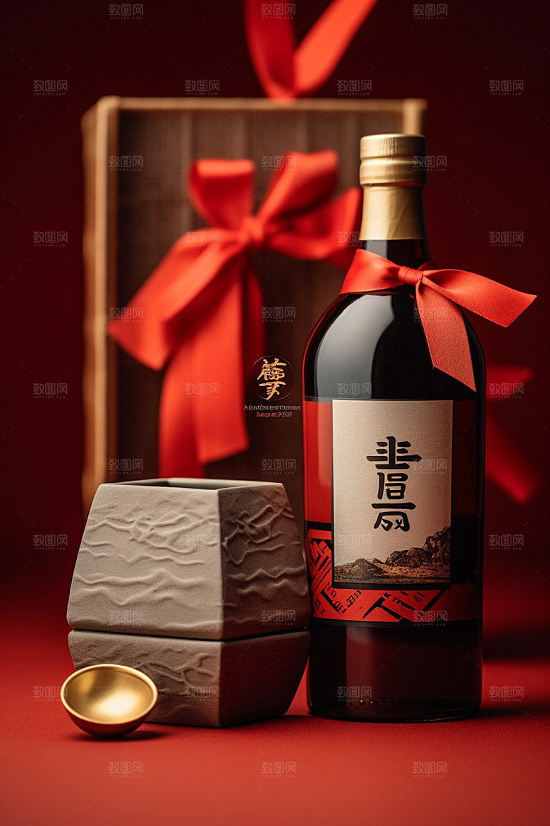 白酒酒瓶中式酒类模型